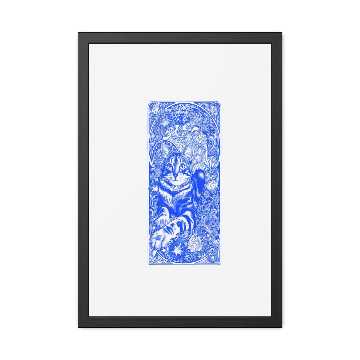 Art Nouveaux Cat Framed Posters