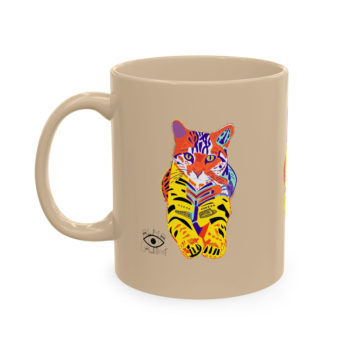 Tiger Cat Traditional Ceramic Mug
