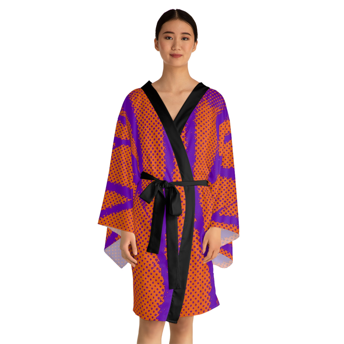 Butterfly Long Sleeve Kimono Robe (AOP)