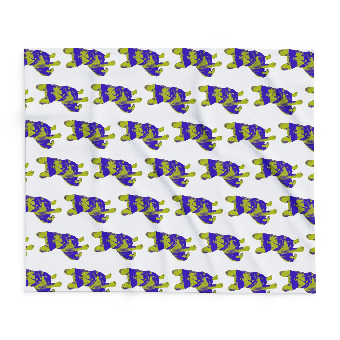 French Buldog Arctic Fleece Blanket