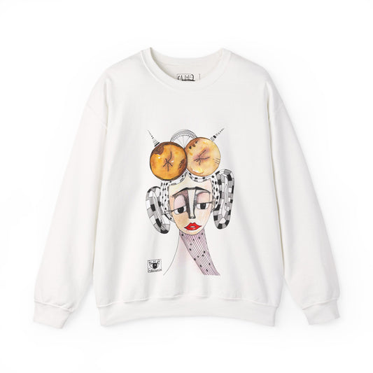 Spacial Frida Kahlo Unisex Crewneck Sweatshirt with Unique Design