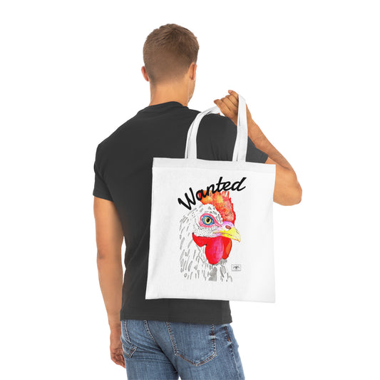Whimsical Chicken Tote Bag - Eco-Friendly Cotton Carryall, Perfect Gift for Farmers, Animal Lovers, Unique Grocery Bag, Quirky Art Tote