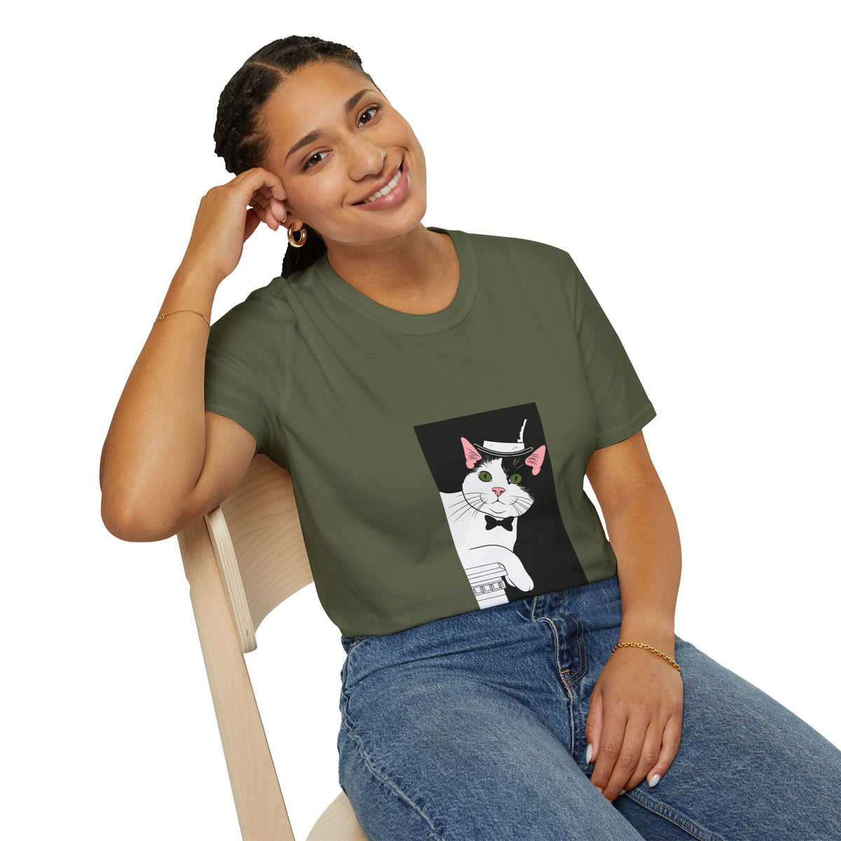 Mister Cat Unisex Softstyle T-Shirt