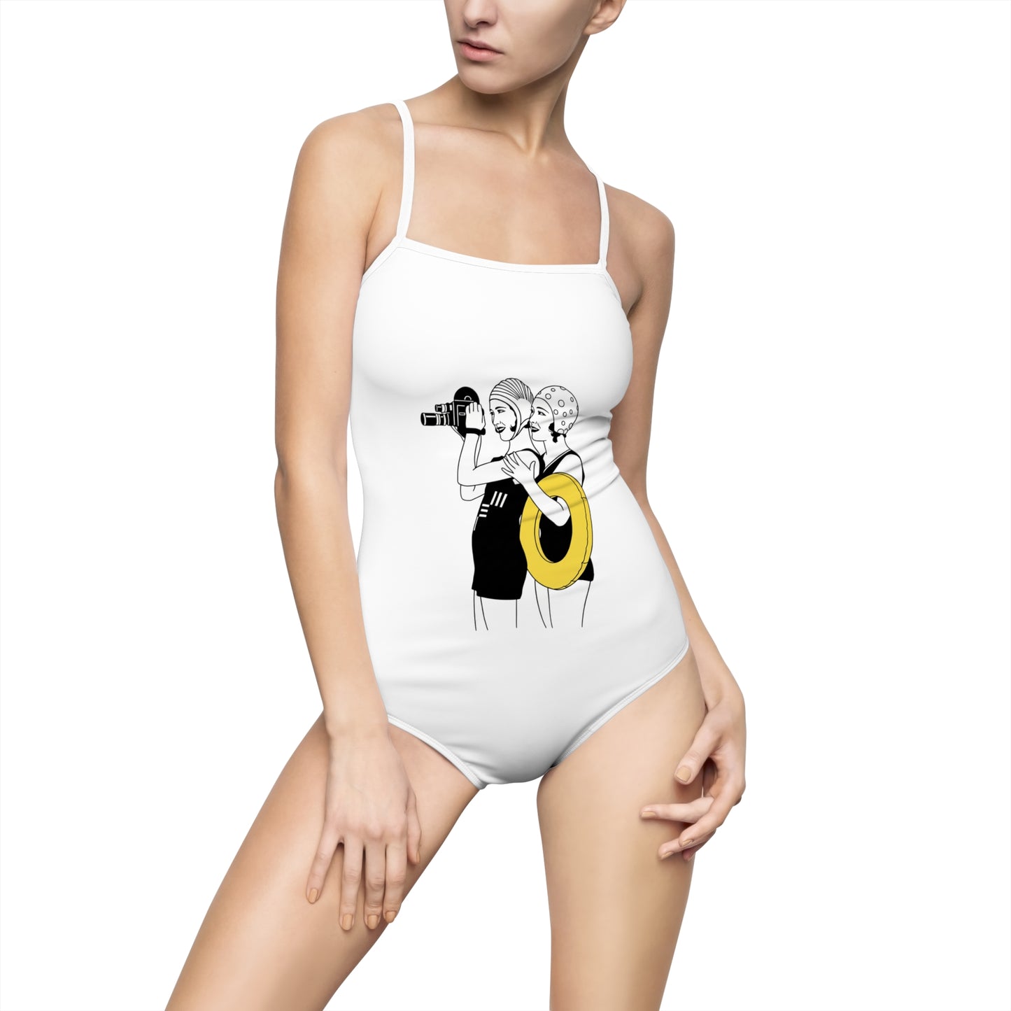 Beach girls Women's One-piece Swimsuit (AOP)
