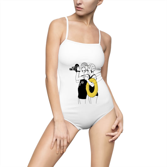 Beach girls Women's One-piece Swimsuit (AOP)