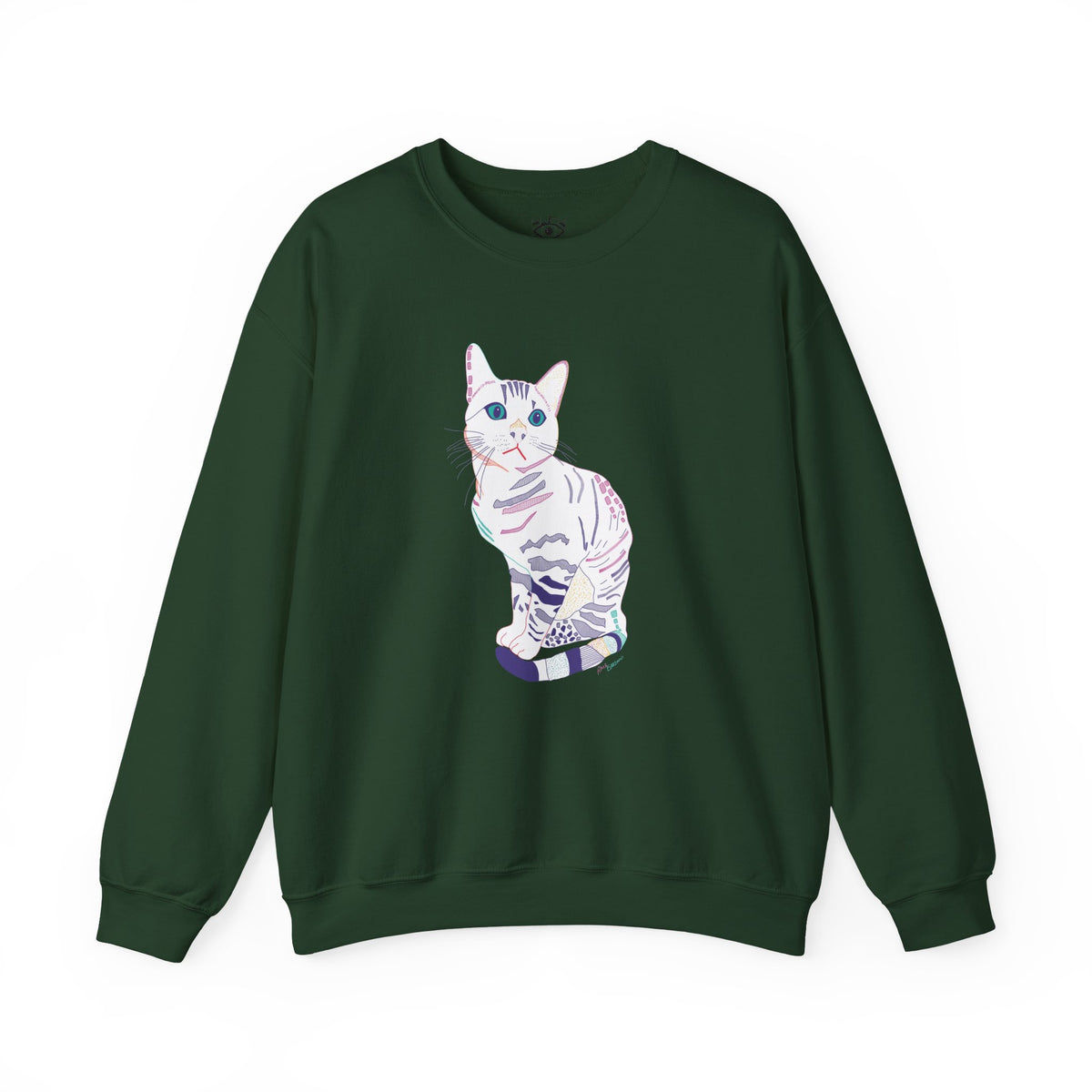 White Cat Unisex Heavy Blend™ Crewneck Sweatshirt