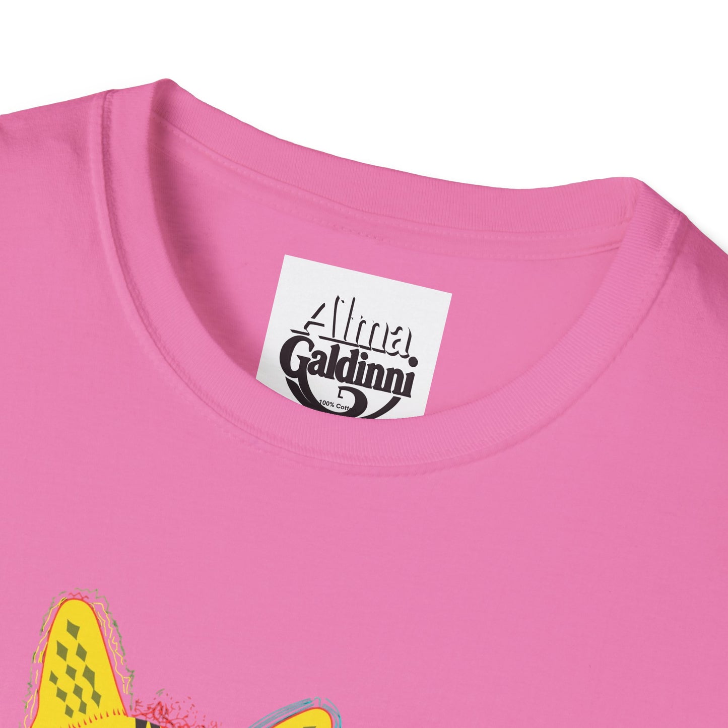 Yellow Cat Unisex Softstyle T-Shirt