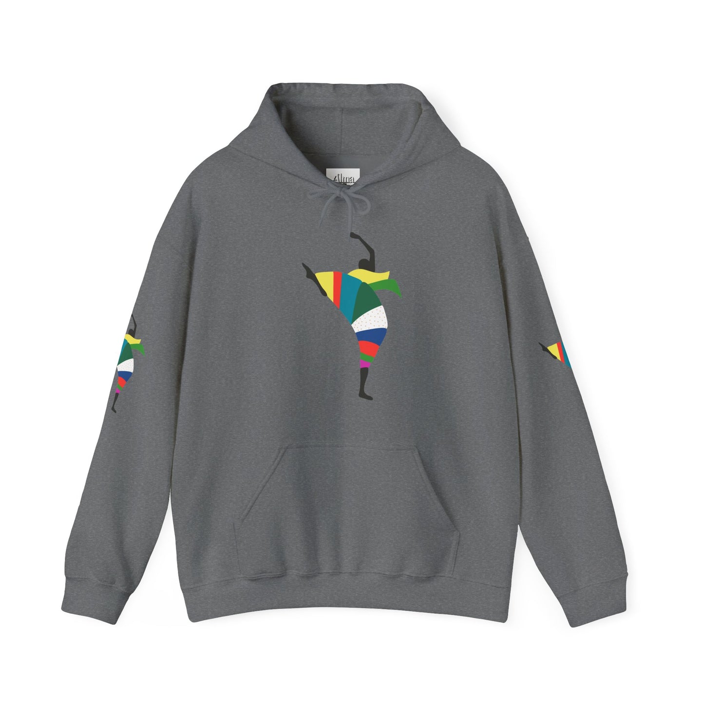Dance is Organism Unisex Hooded Sweatshirt - Colorful Artistic Dance Design