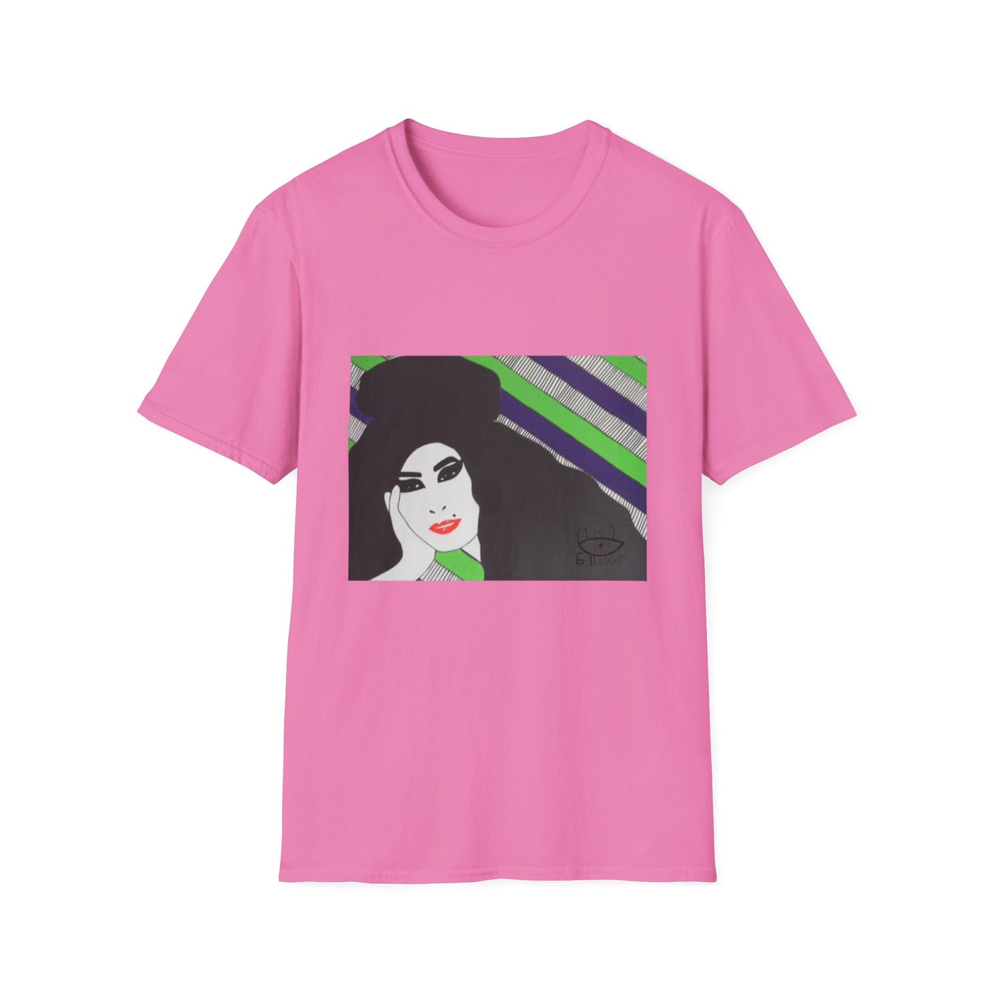 Artistic Amy Portrait T-Shirt, Casual Wear, Unique Gift, Pop Culture Apparel, Unisex Fashion, Everyday Comfort