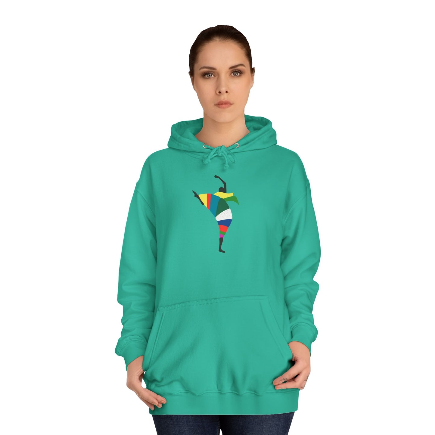 Colorful Dancer Unisex College Hoodie - Stylish Daily Wear