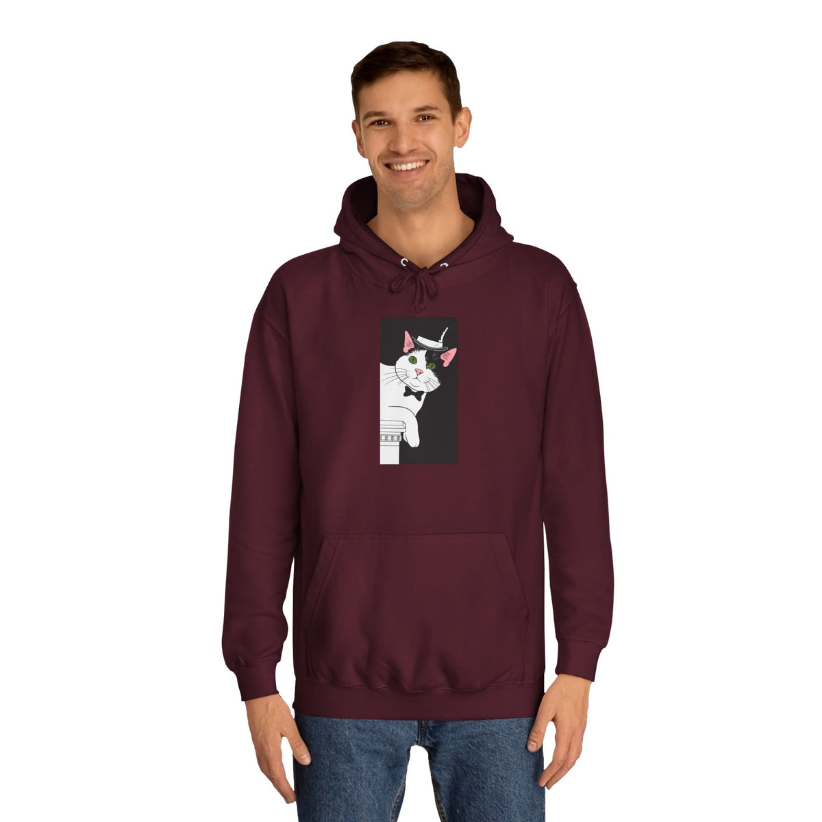 Mister Cat Unisex College Hoodie