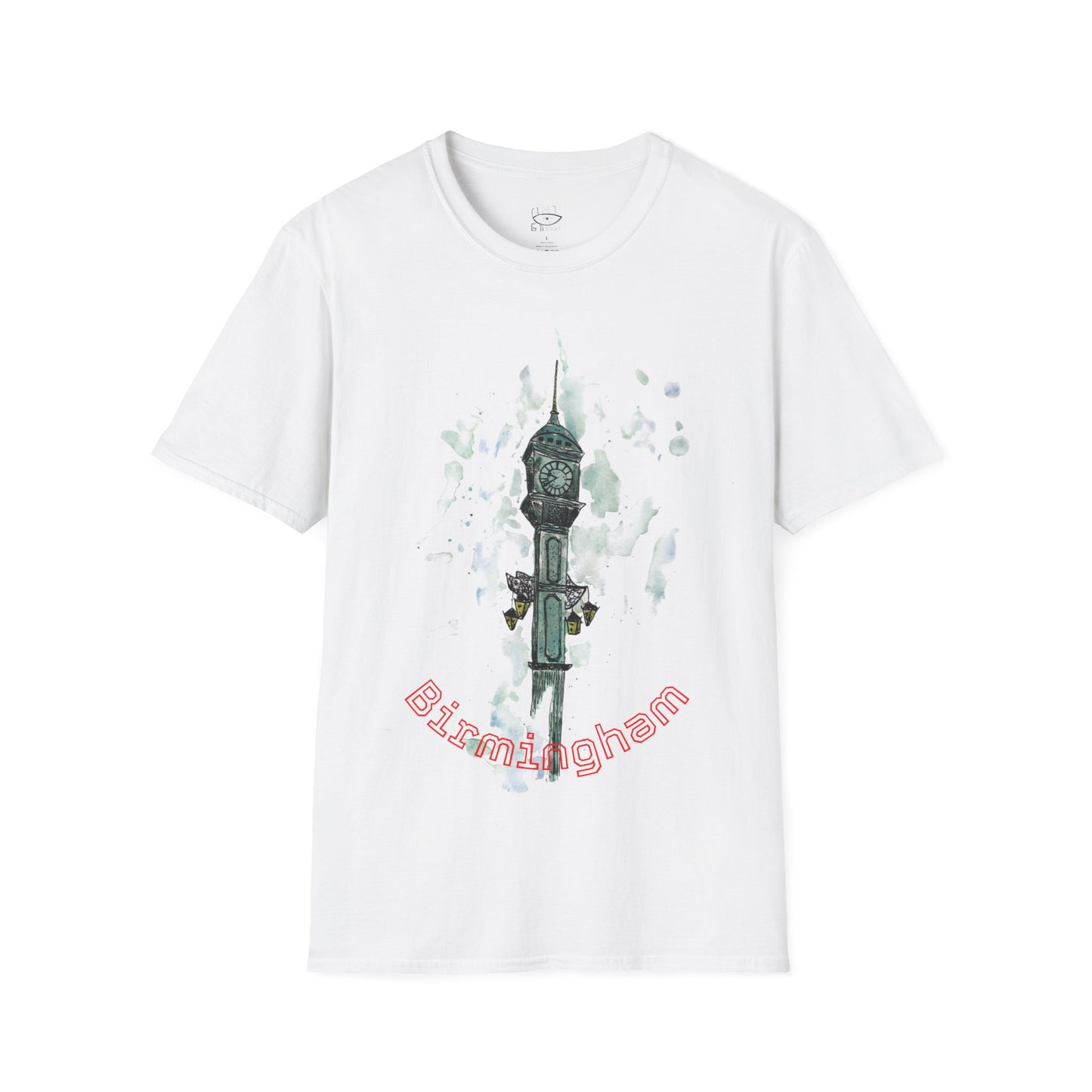 Birmingham Watercolor Green Clock  T-Shirt