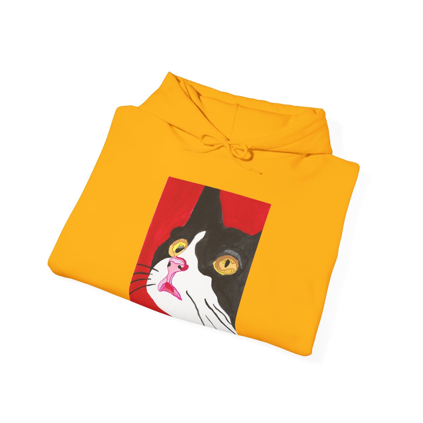 Cat Lover's Unisex Heavy Blend Hoodie - Artistic Cat Design