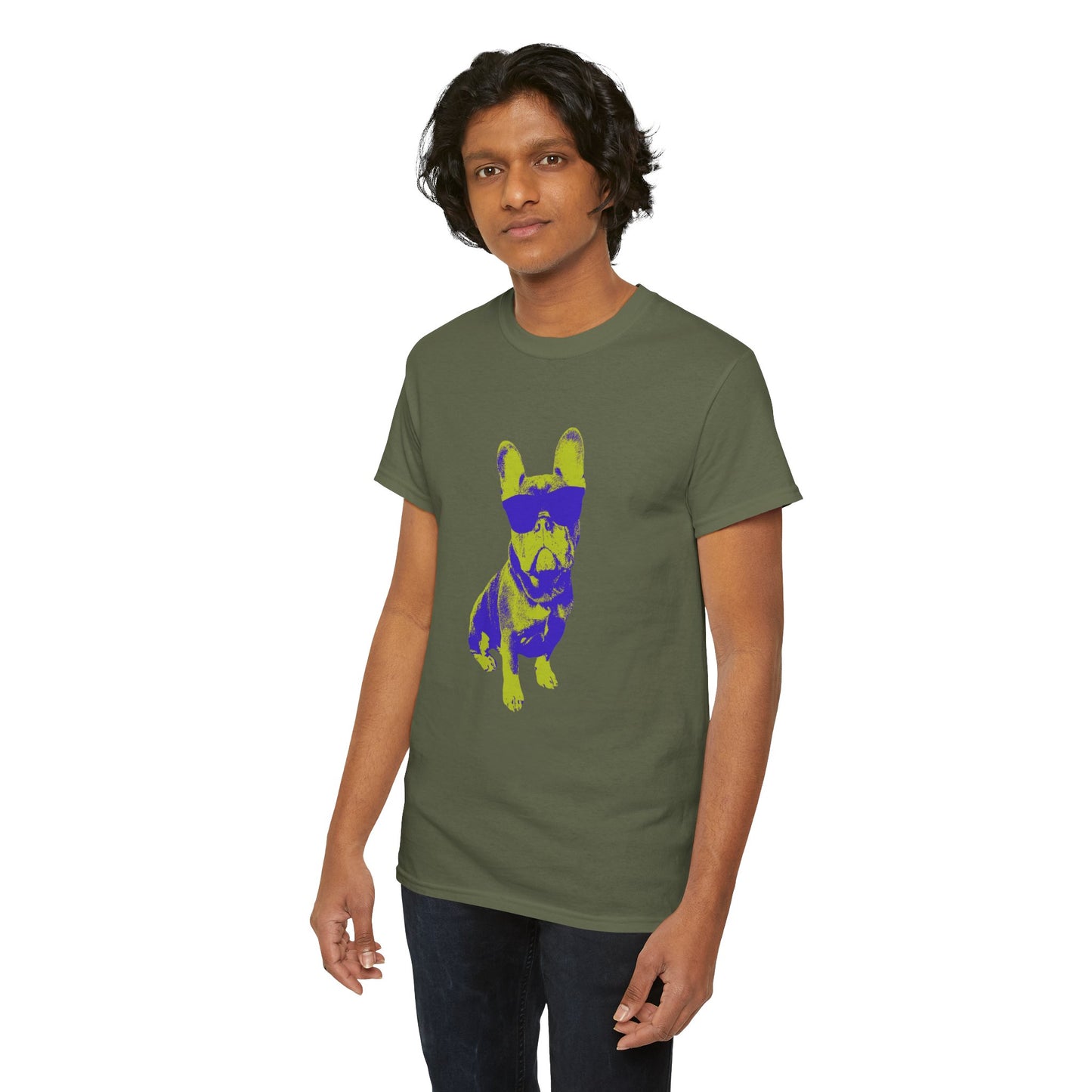 French Buldog Unisex Heavy Cotton Tee
