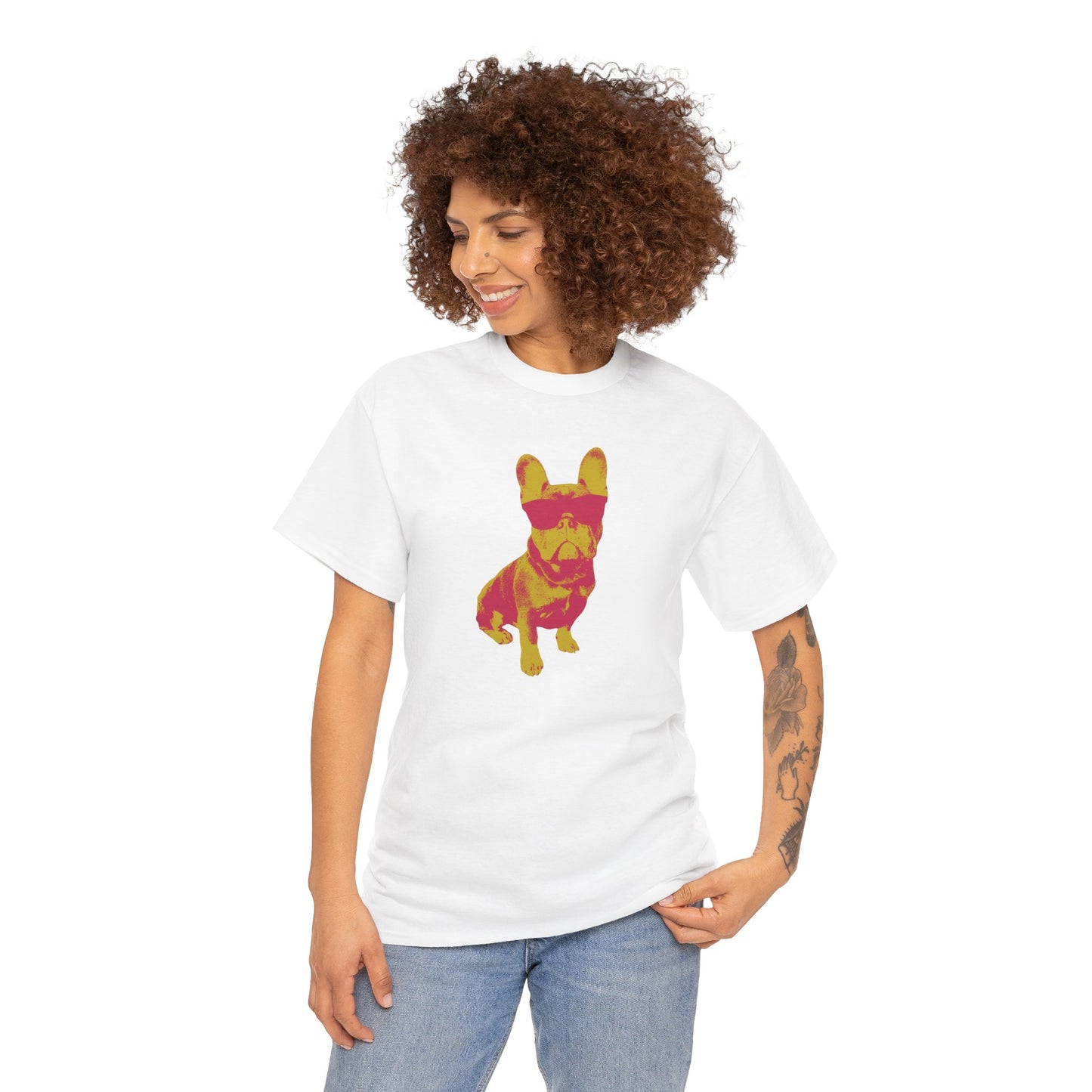 French Buldog Unisex Heavy Cotton Tee