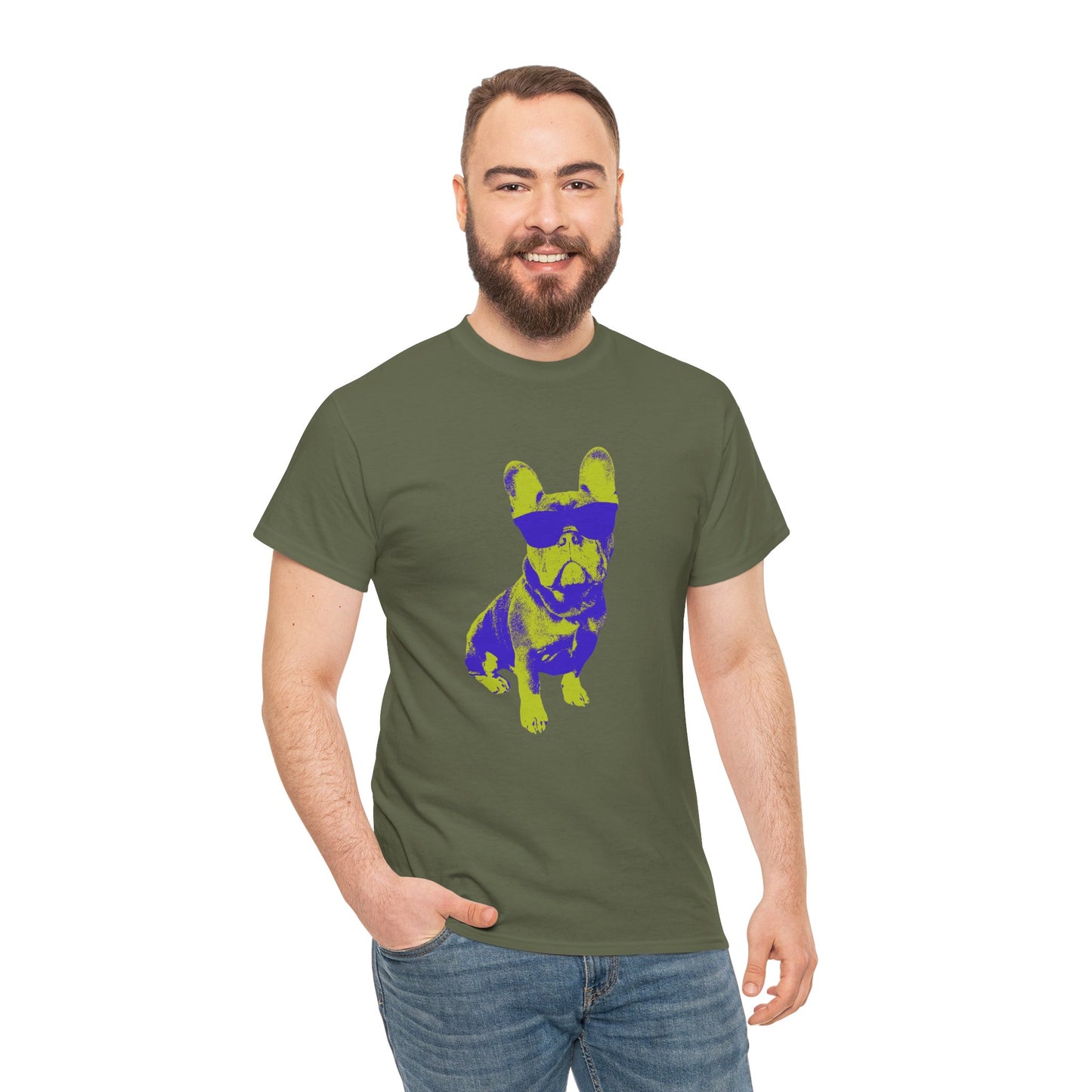 French Buldog Unisex Heavy Cotton Tee