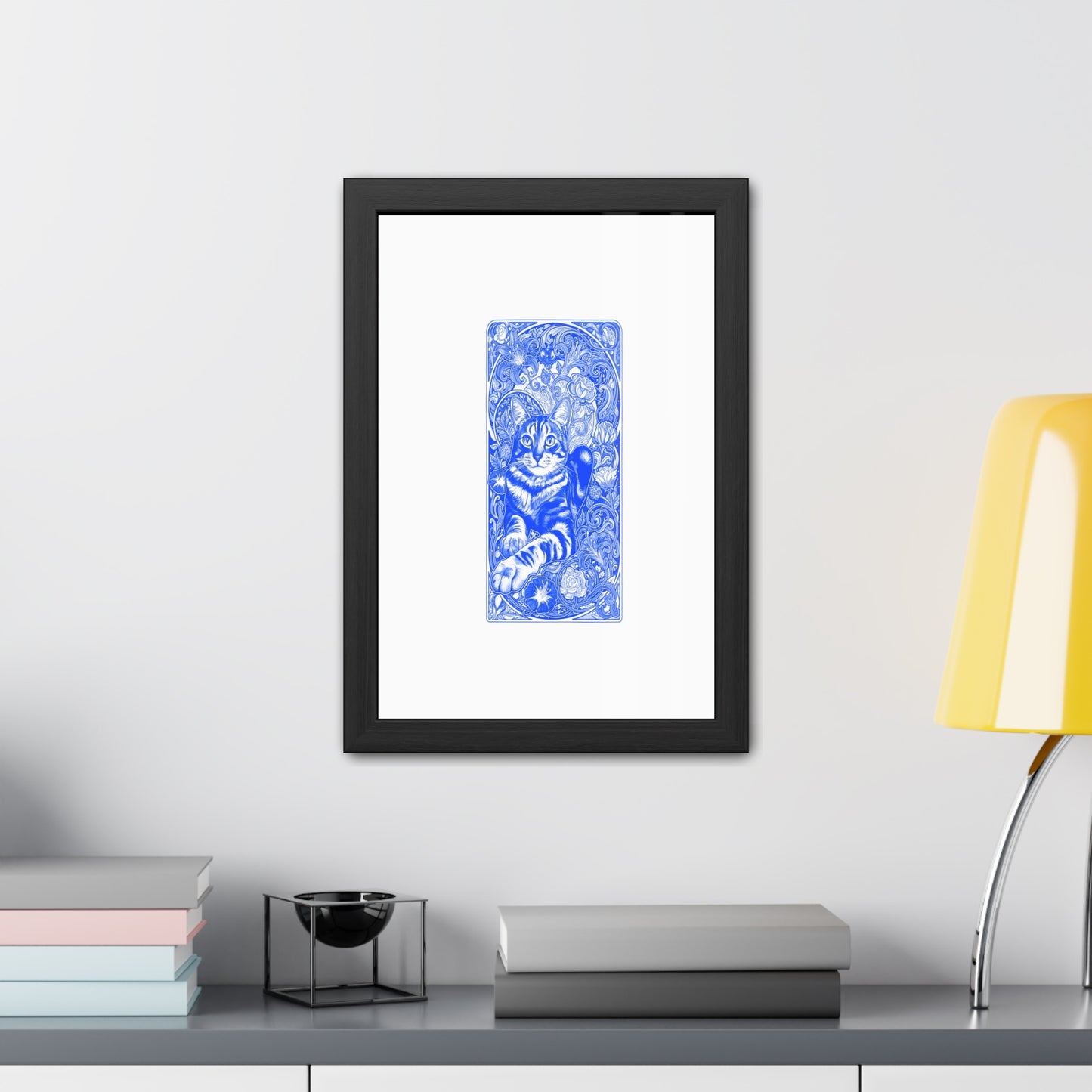 Art Nouveaux Cat Framed Posters
