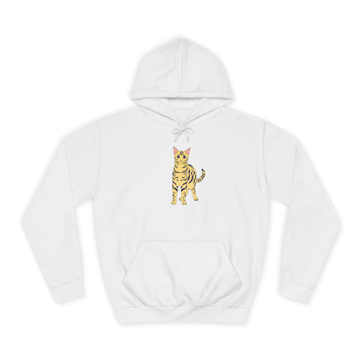 Benjamin The Cat Unisex College Hoodie