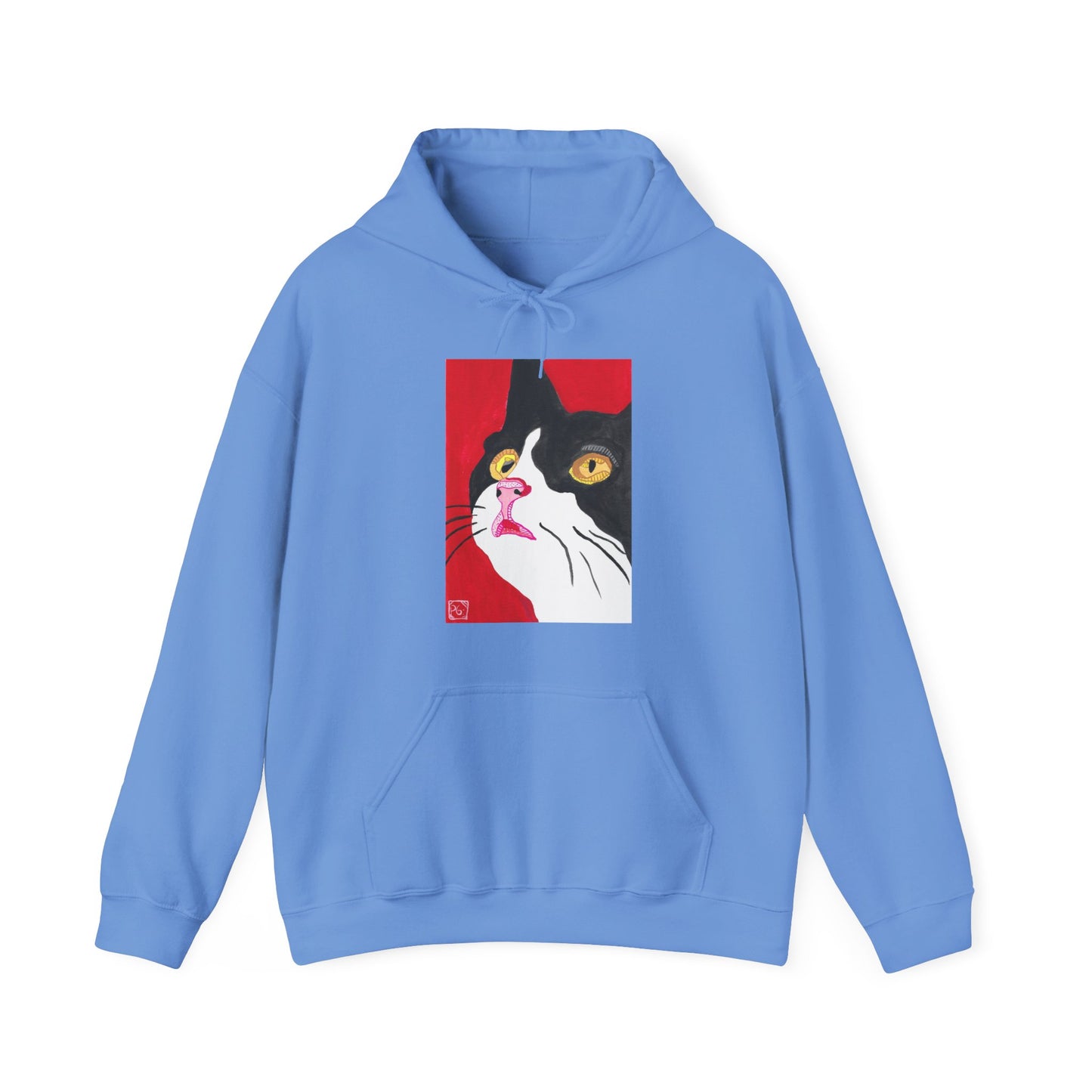 Cat Lover's Unisex Heavy Blend Hoodie - Artistic Cat Design