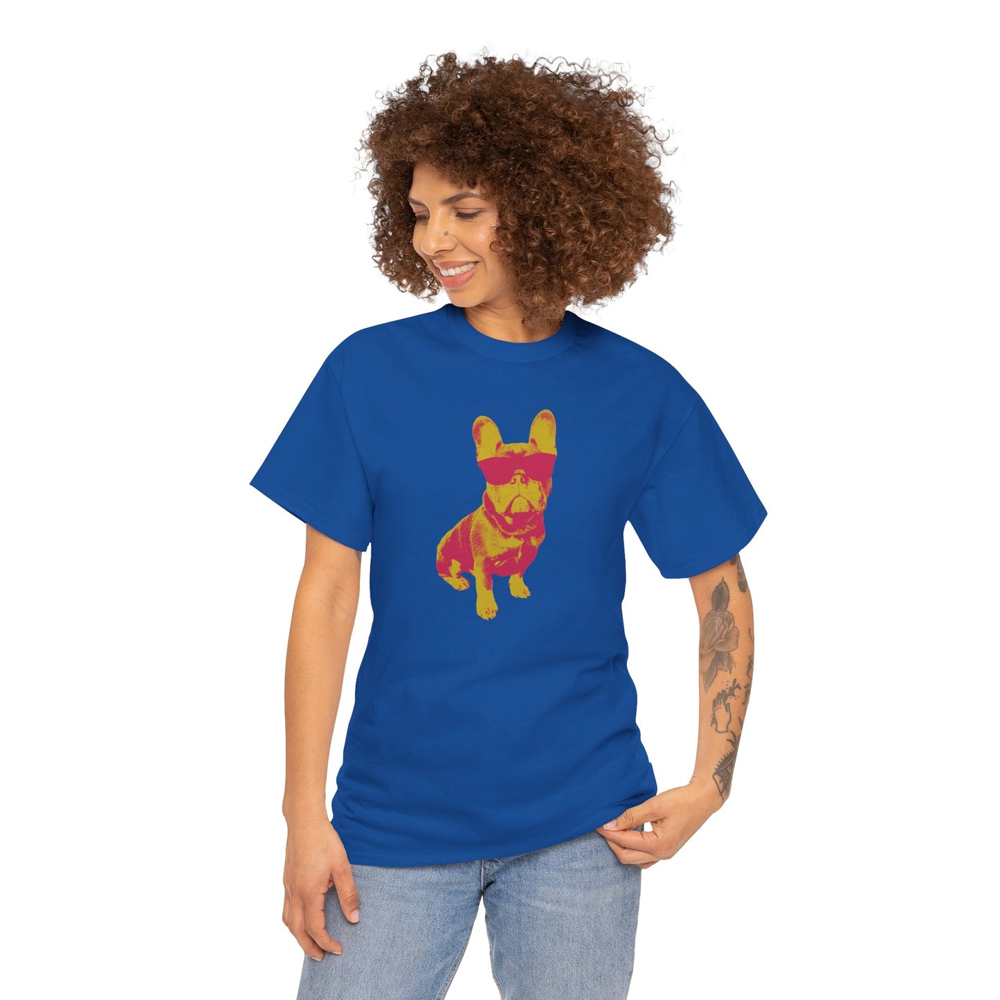 French Buldog Unisex Heavy Cotton Tee