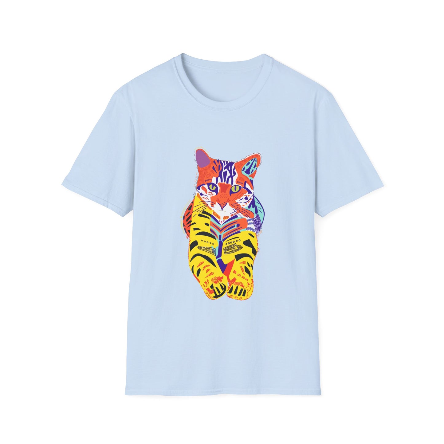 Vibrant Tiger Graphic Unisex Softstyle T-Shirt