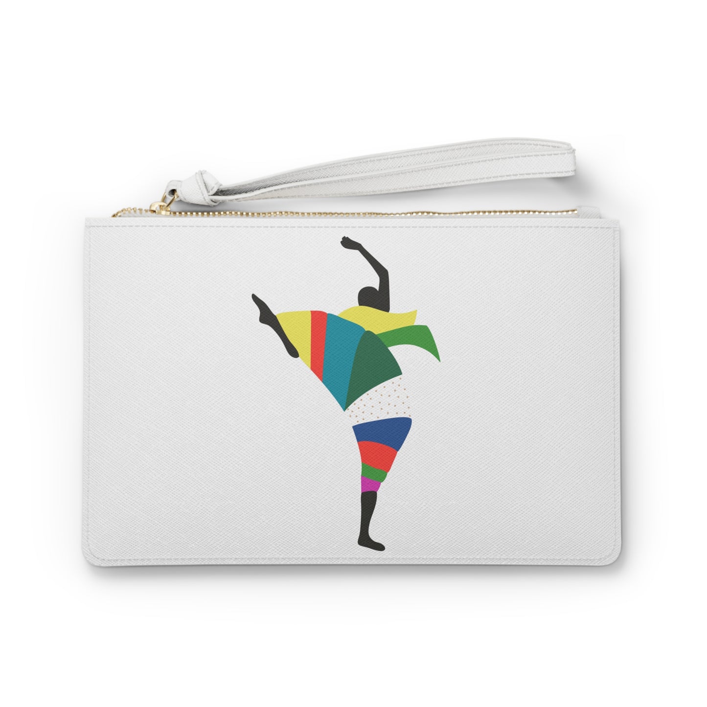 Colorful Dance Themed Clutch Bag, Vibrant Purse for Parties, Festivals, Dance Lovers, Unique Gift Idea for Birthdays