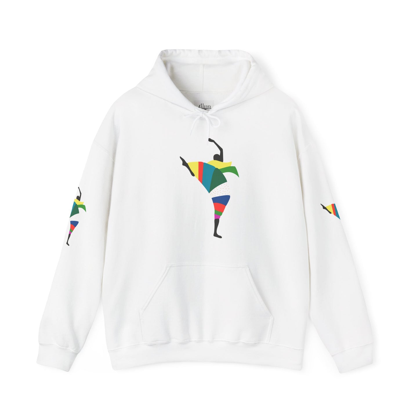 Dance is Organism Unisex Hooded Sweatshirt - Colorful Artistic Dance Design
