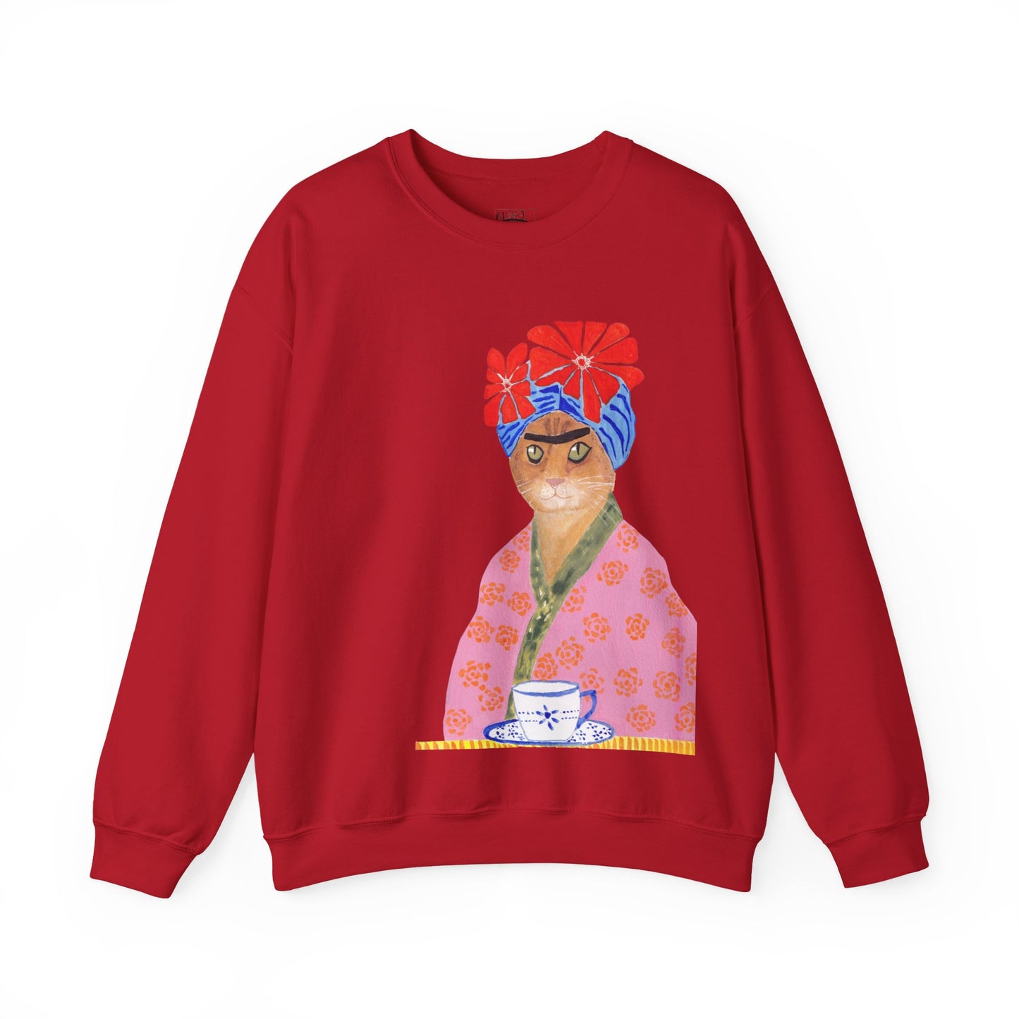 Frida Cat Unisex Heavy Blend™ Crewneck Sweatshirt