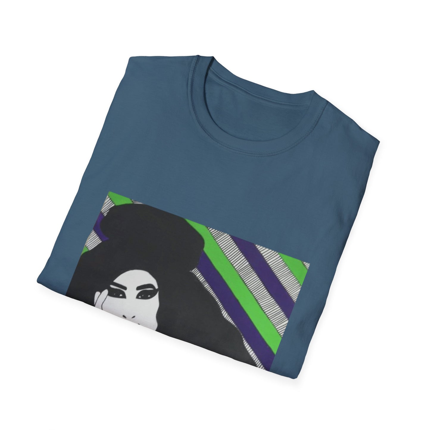 Artistic Amy Portrait T-Shirt, Casual Wear, Unique Gift, Pop Culture Apparel, Unisex Fashion, Everyday Comfort