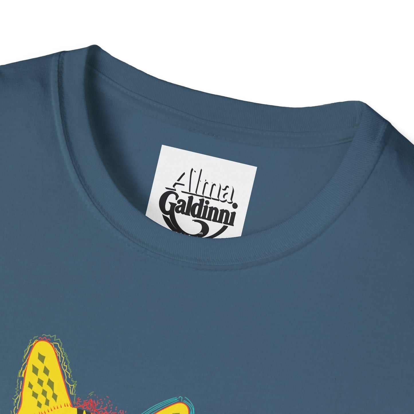 Yellow Cat Unisex Softstyle T-Shirt