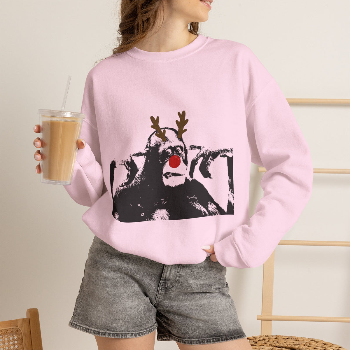 Cheeky Monkey Unisex Heavy Blend™ Crewneck Sweatshirt