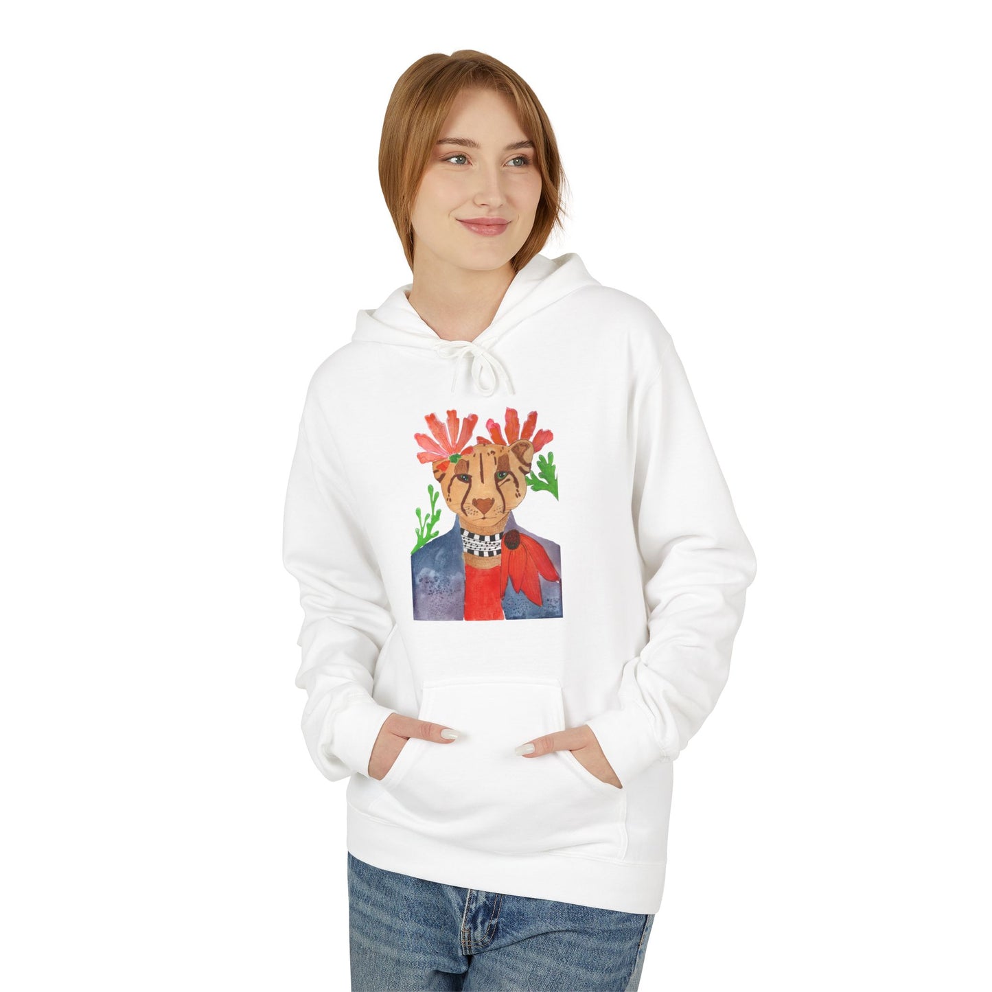 Leopard Unisex Midweight Softstyle Fleece Hoodie