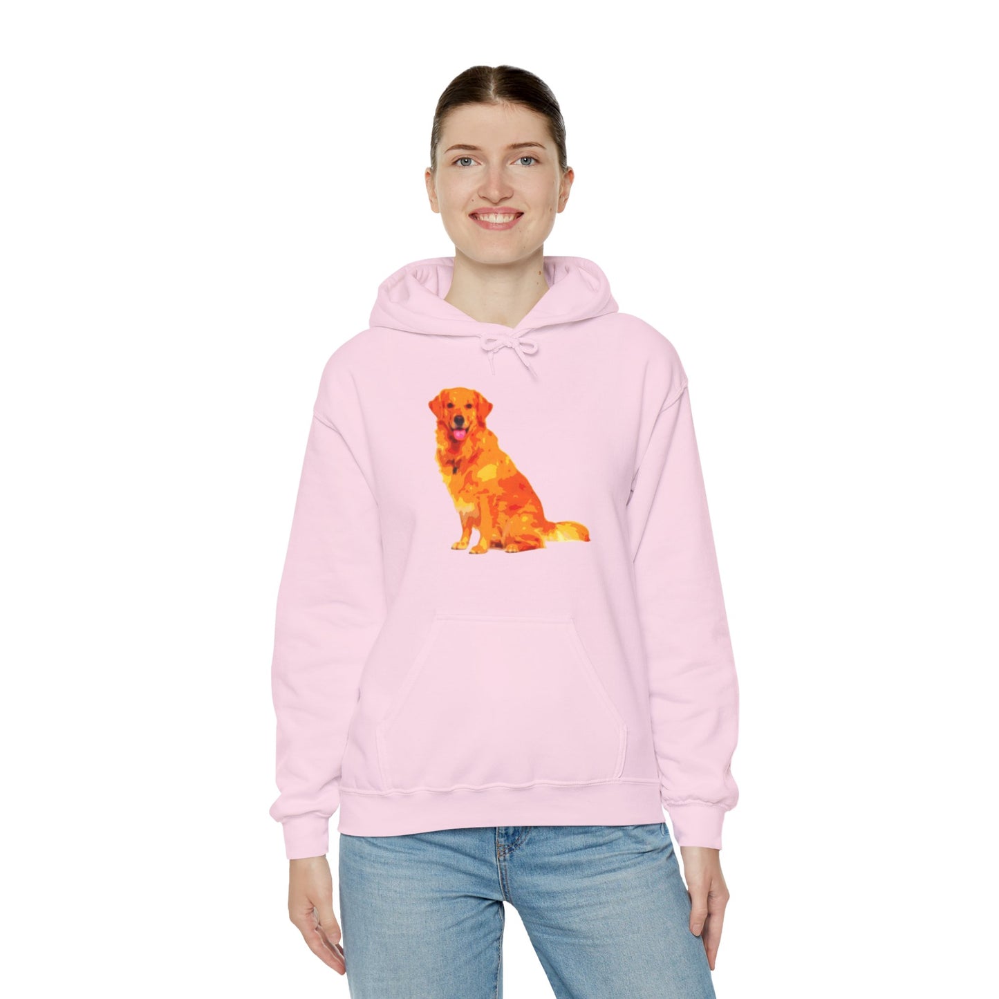 Vibrant Golden Retriever Hoodie, Pet Lover Gift, Cozy Sweatshirt, Animal Art Apparel, Dog Mom Outfit, Christmas Wear, Cute Canine Fashion