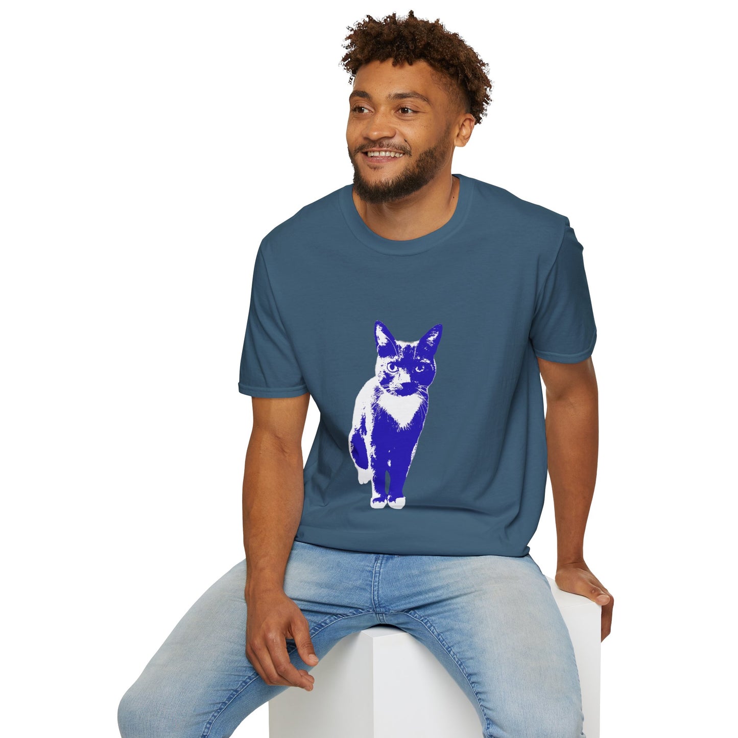 Bertie the cat Unisex Softstyle T-Shirt