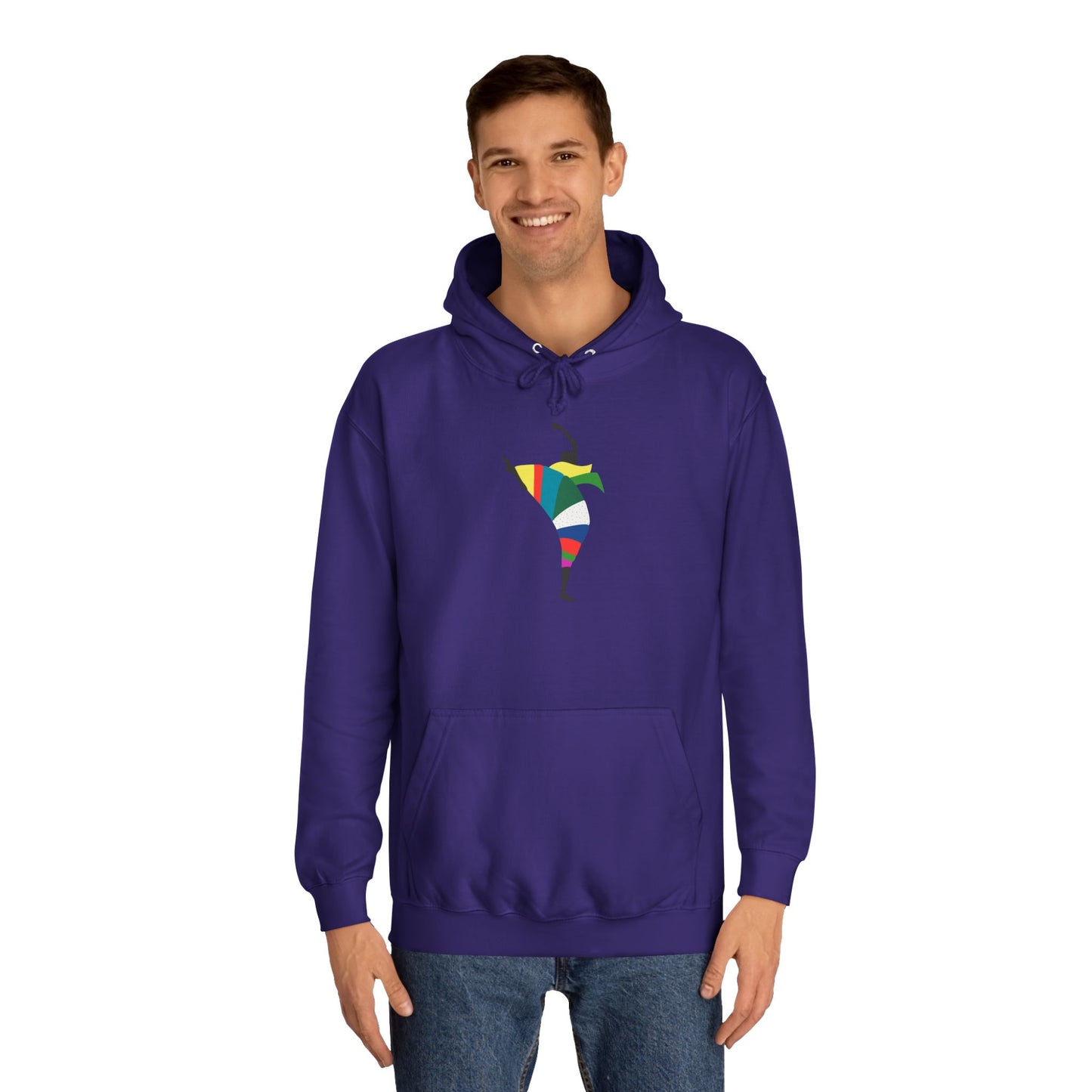 Colorful Dancer Unisex College Hoodie - Stylish Daily Wear