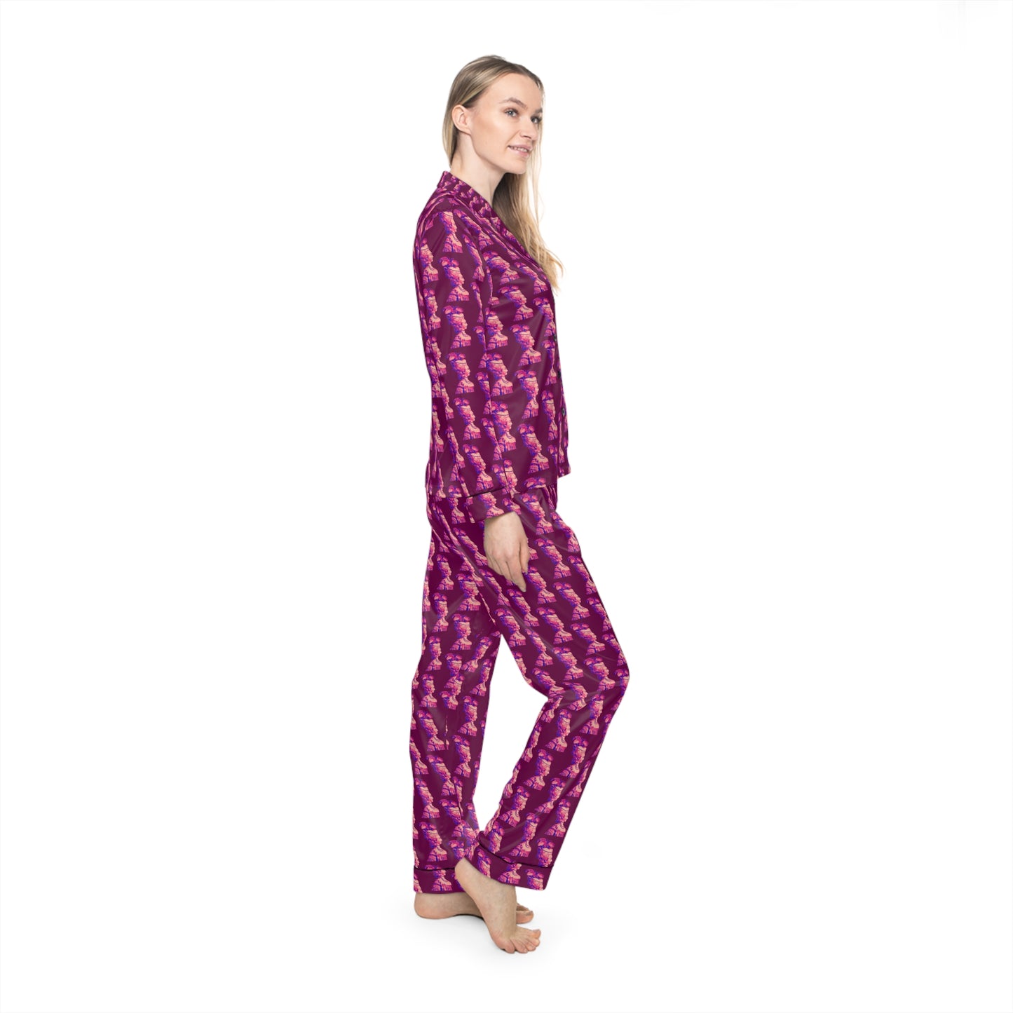 Marie Antoinette Women's Satin Pajamas (AOP)