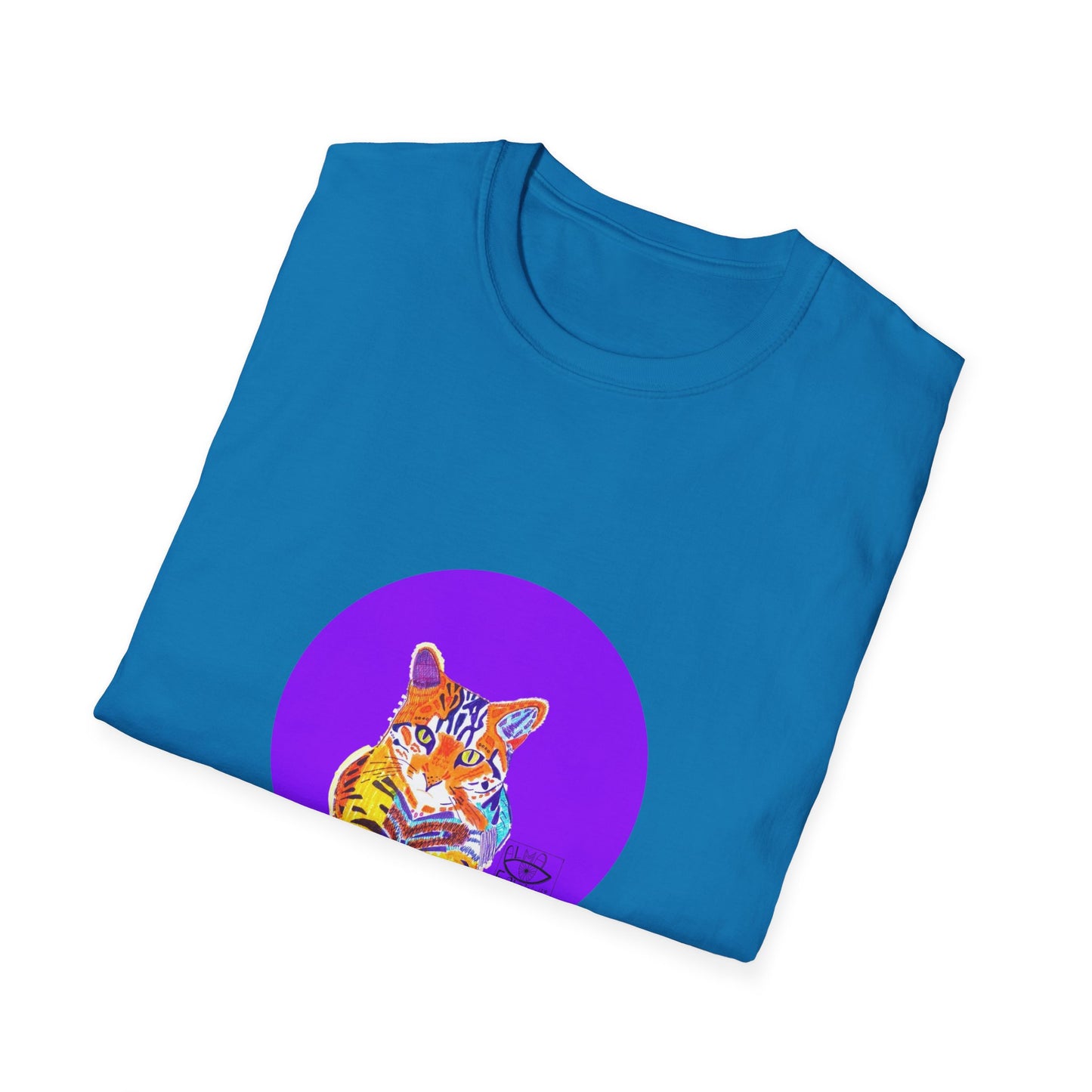 Vibrant Tiger Graphic T-Shirt, Colorful Art Tee for Animal Lovers, Unique Gift for Birthdays and Special Occasions, Unisex Softstyle Tee