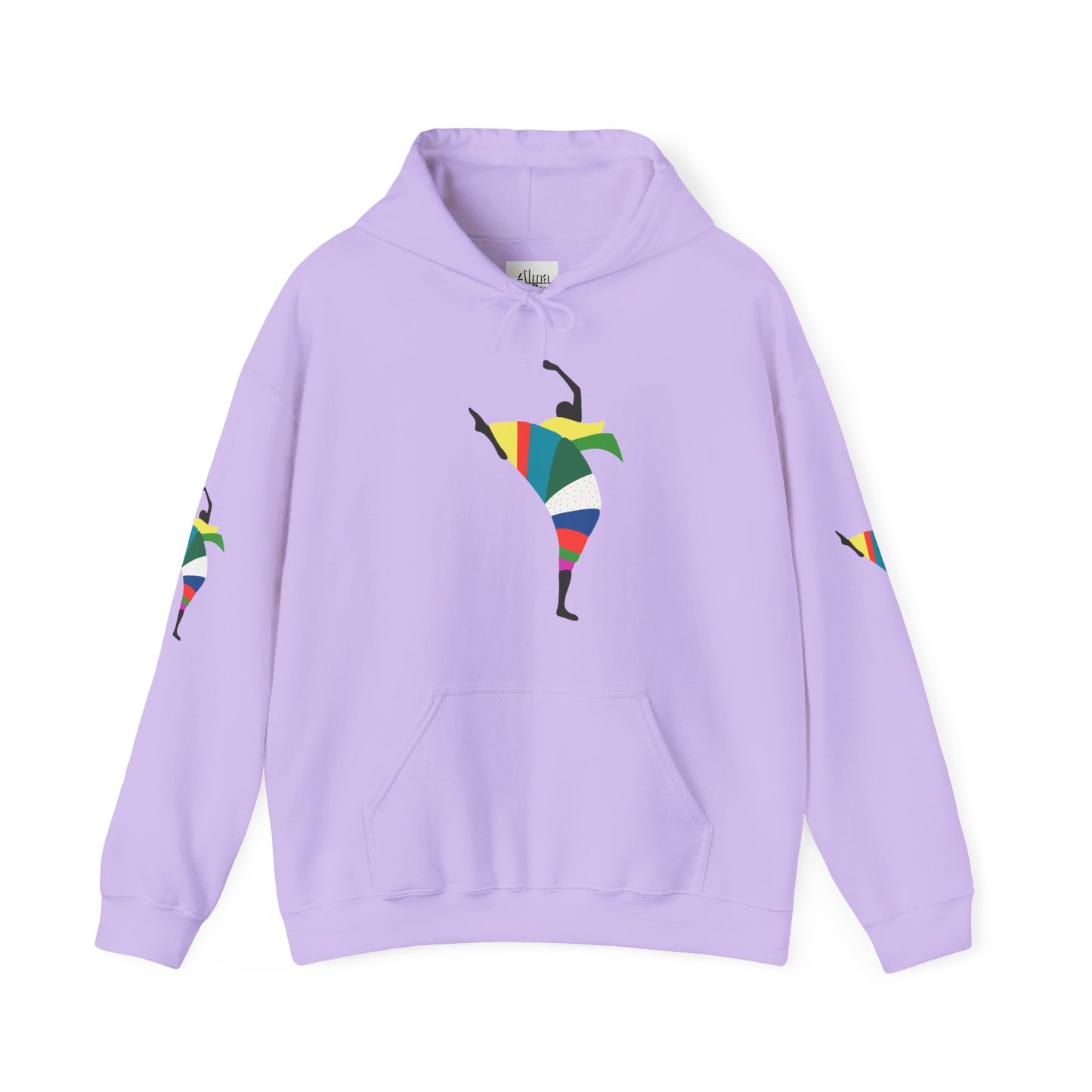 Dance is Organism Unisex Hooded Sweatshirt - Colorful Artistic Dance Design