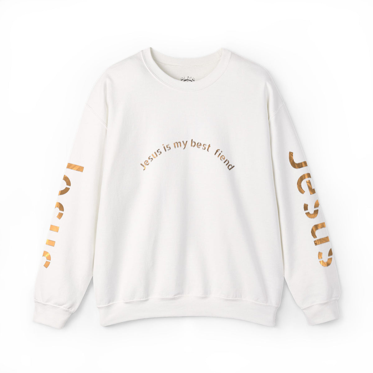 Jesus Gold Script Crewneck Sweatshirt