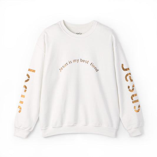 Jesus Gold Script Crewneck Sweatshirt