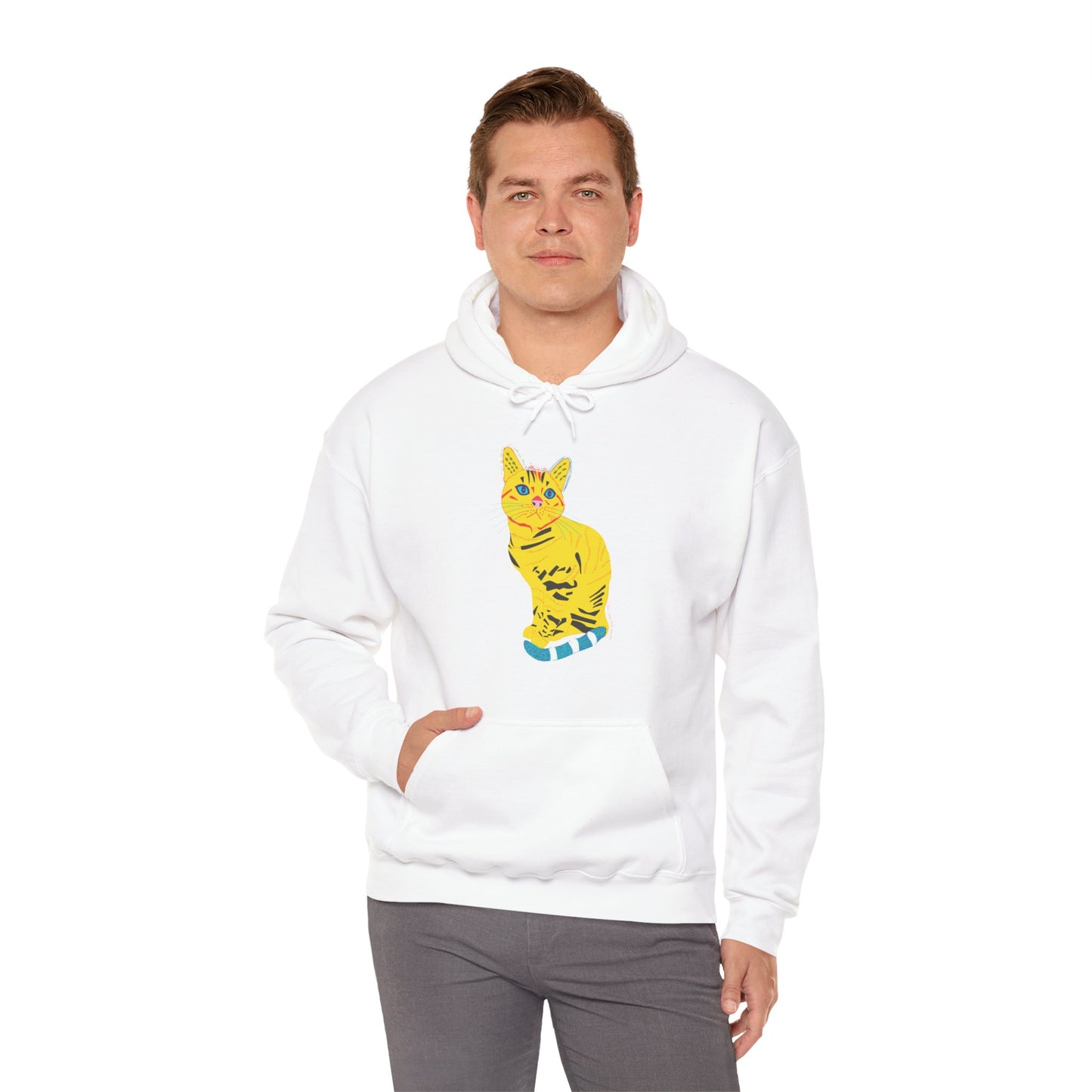 Yellow Cat Unisex Heavy Blend™ Hooded Sweatshirt