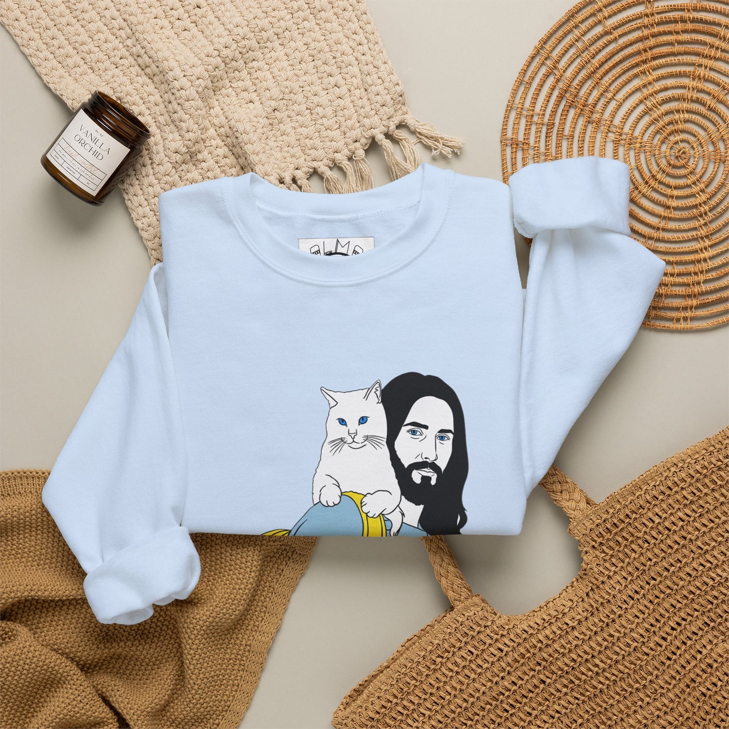 Jeus and cat Unisex Heavy Blend™ Crewneck Sweatshirt