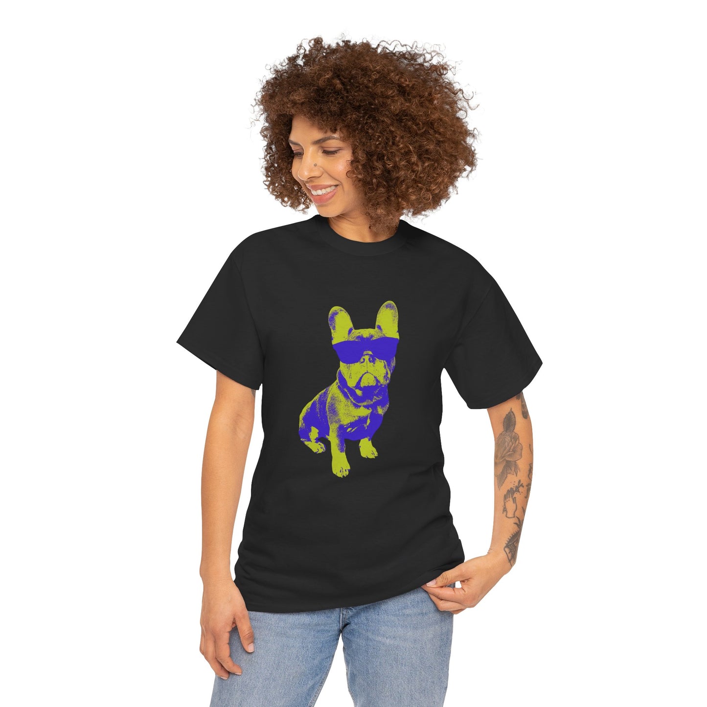 French Buldog Unisex Heavy Cotton Tee