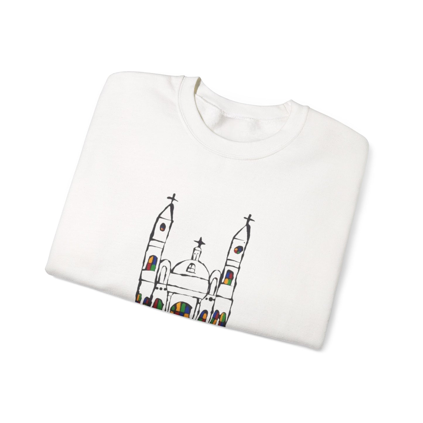 Ilheus Cathedral in Brazil Unisex Heavy Blend™ Crewneck Sweatshirt
