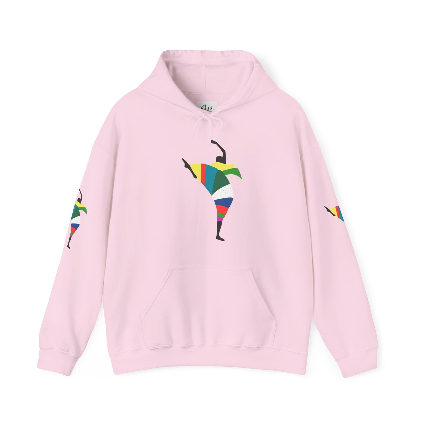 Dance is Organism Unisex Hooded Sweatshirt - Colorful Artistic Dance Design