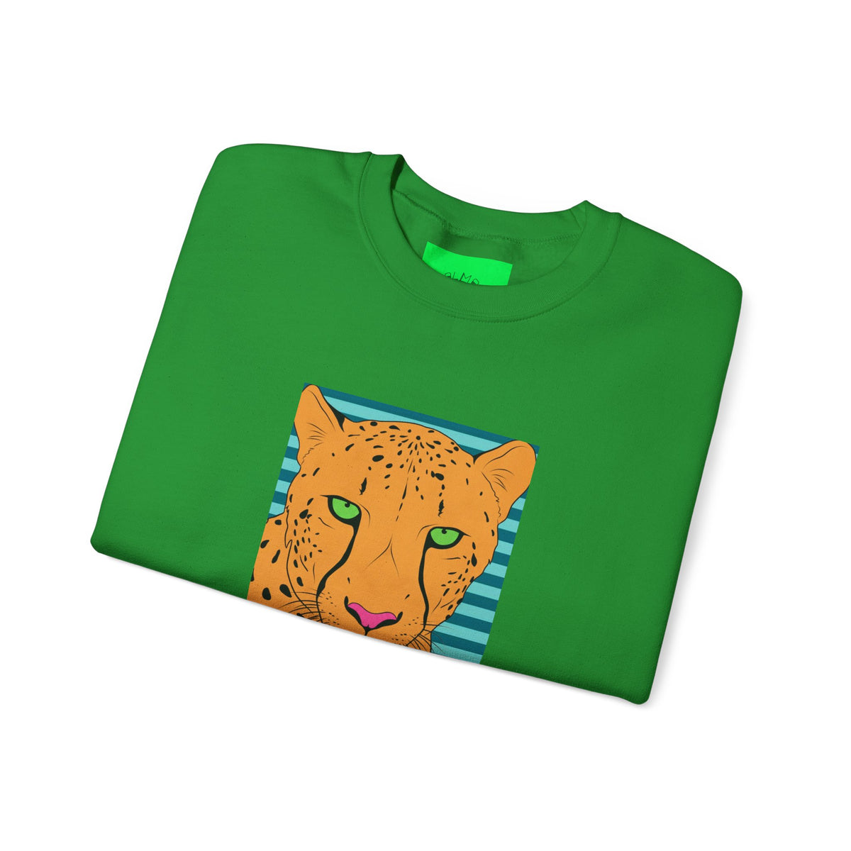 Bright leopard Unisex Heavy Blend™ Crewneck Sweatshirt