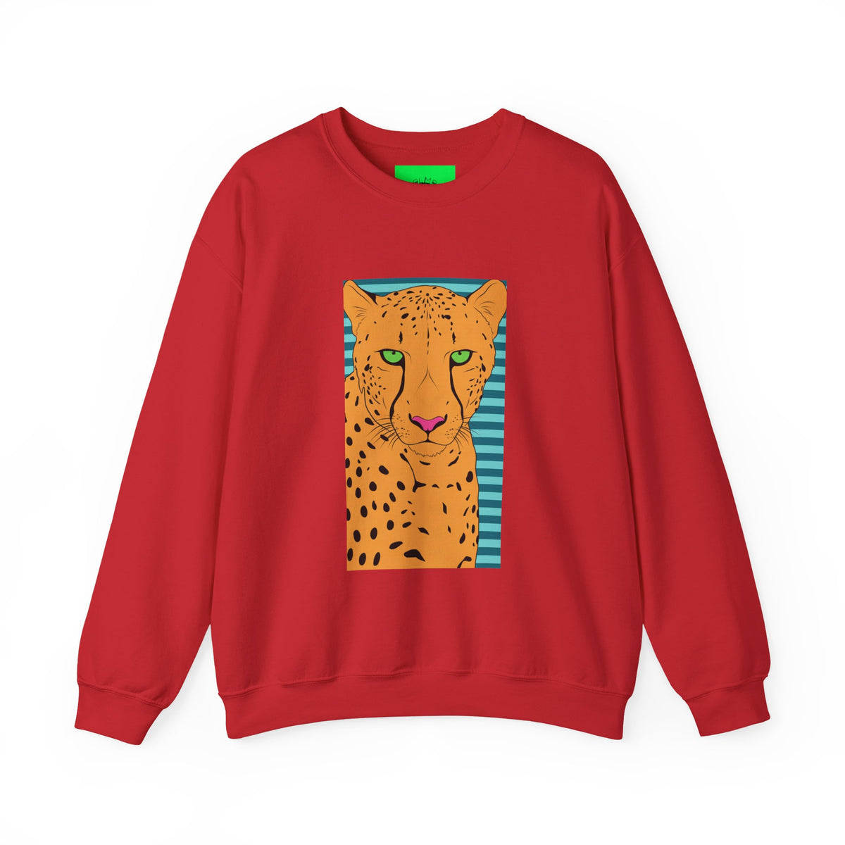 Bright leopard Unisex Heavy Blend™ Crewneck Sweatshirt