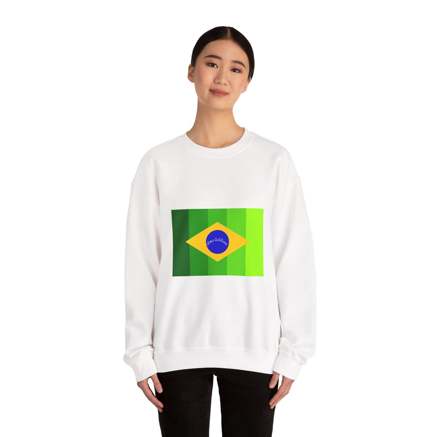 Brazilian flag Unisex Heavy Blend™ Crewneck Sweatshirt