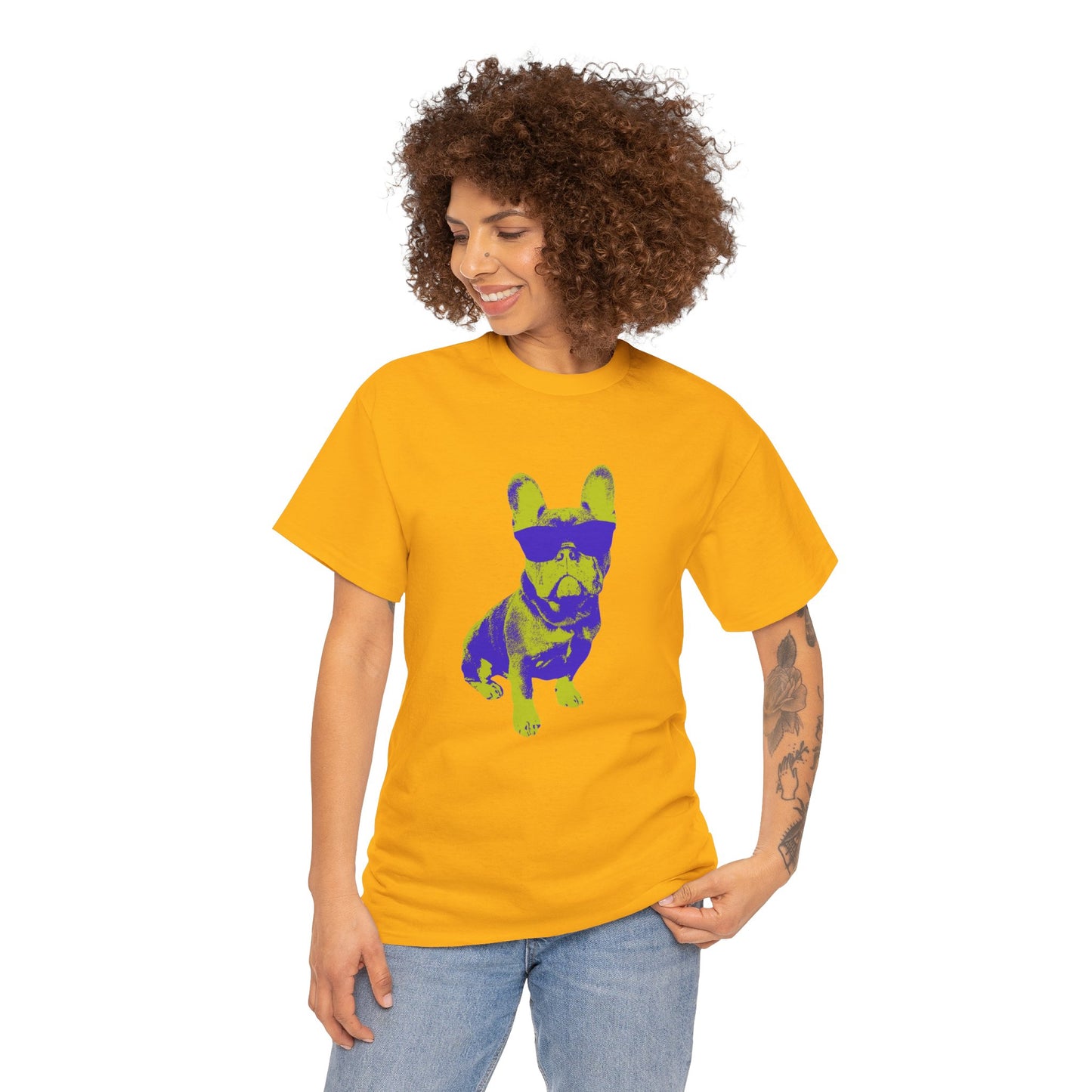 French Buldog Unisex Heavy Cotton Tee