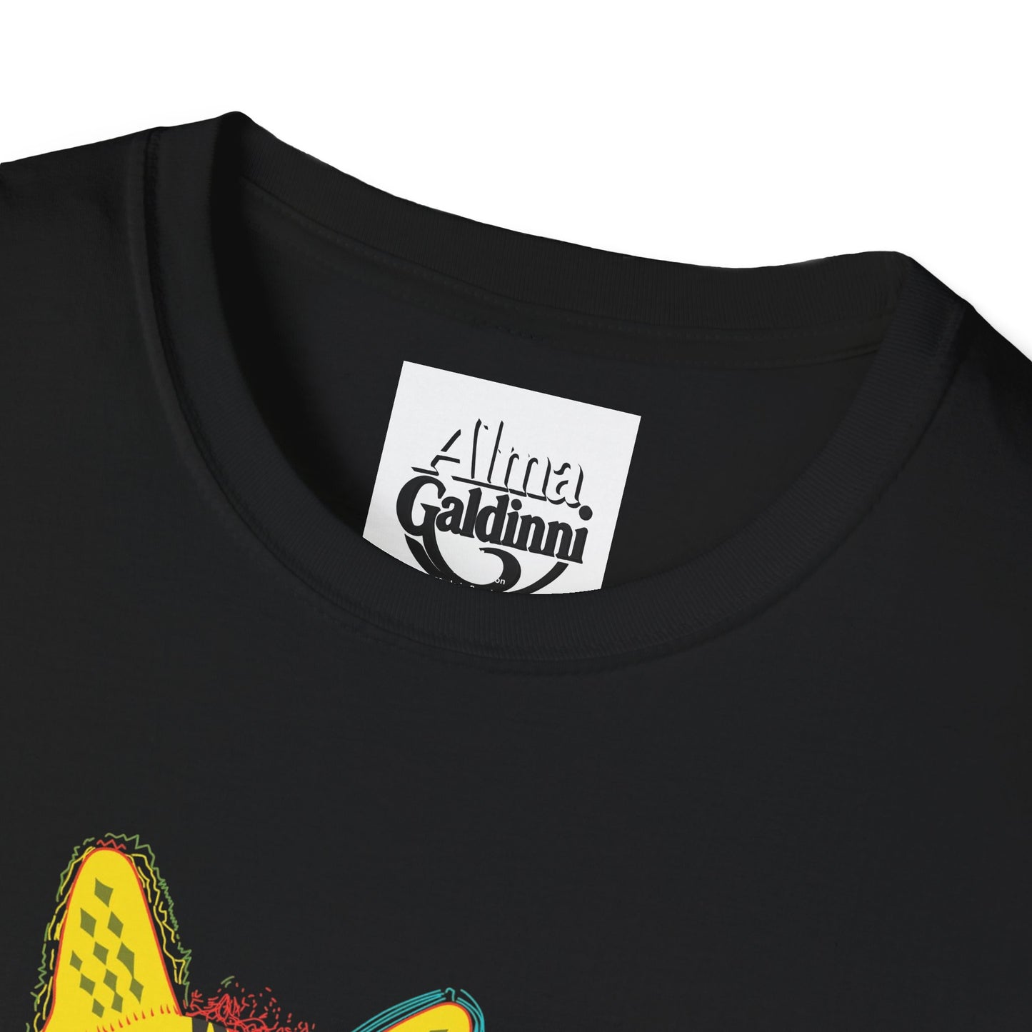 Yellow Cat Unisex Softstyle T-Shirt